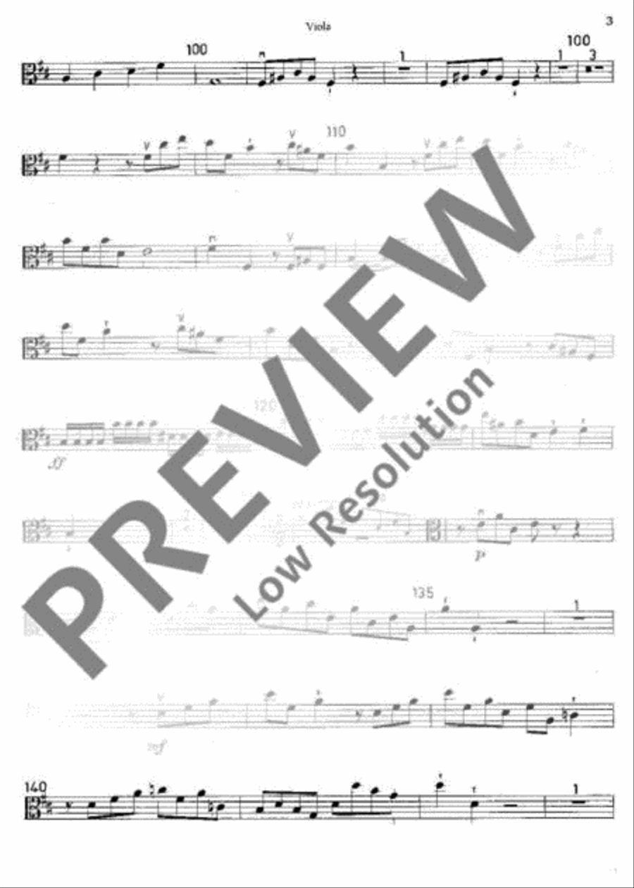 Symphony No. 1 Viola scores gallery preview page 4