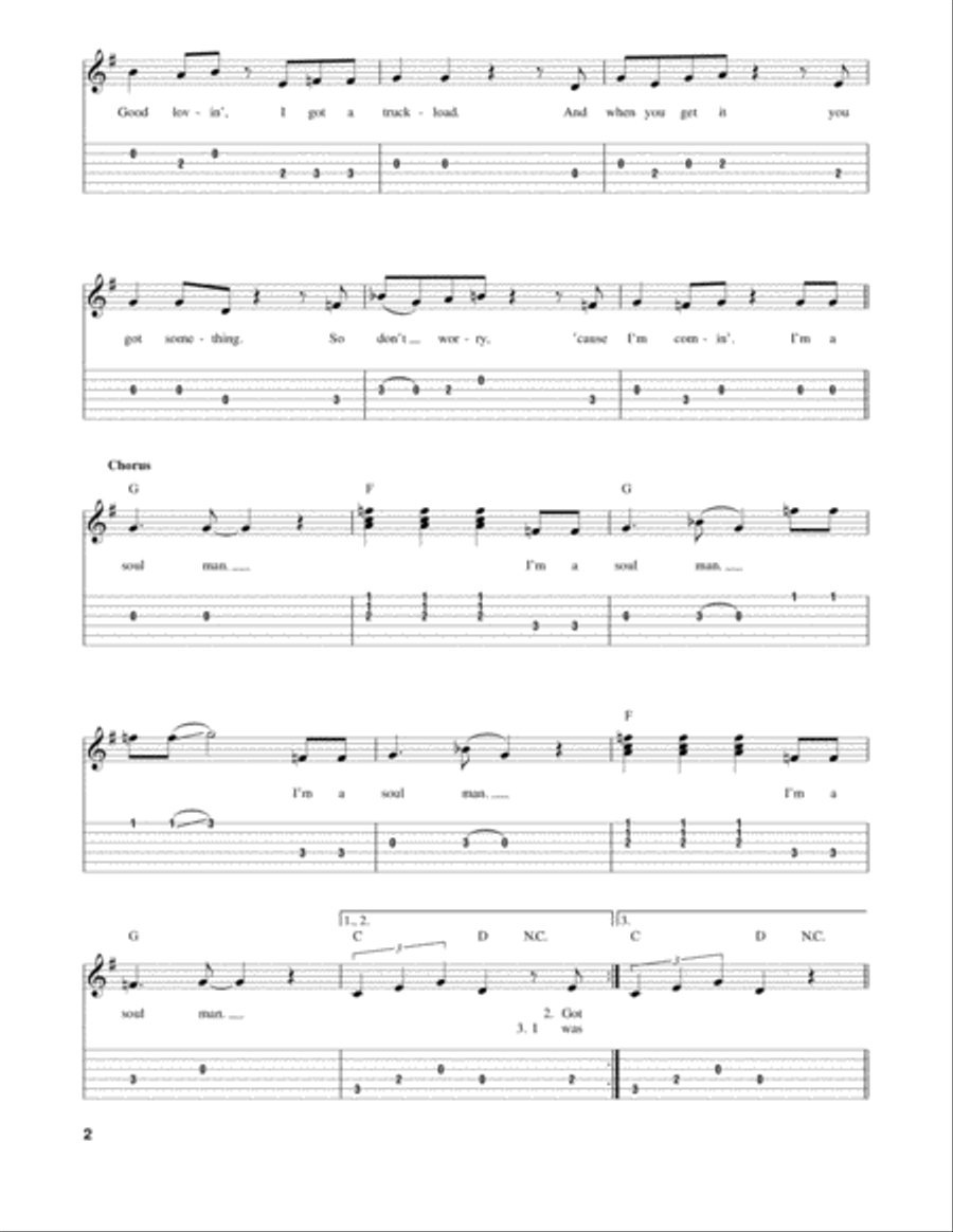 Soul Man Soul Man Acoustic Guitar scores gallery preview page 2