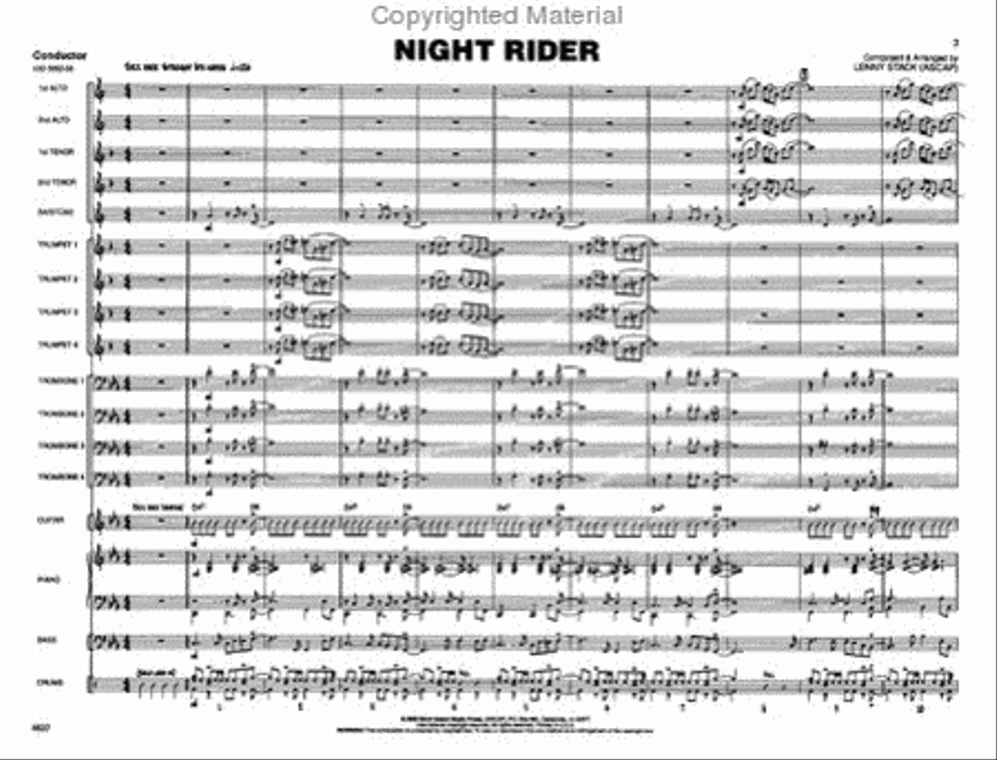 Night Rider Jazz Ensemble scores gallery preview page 2