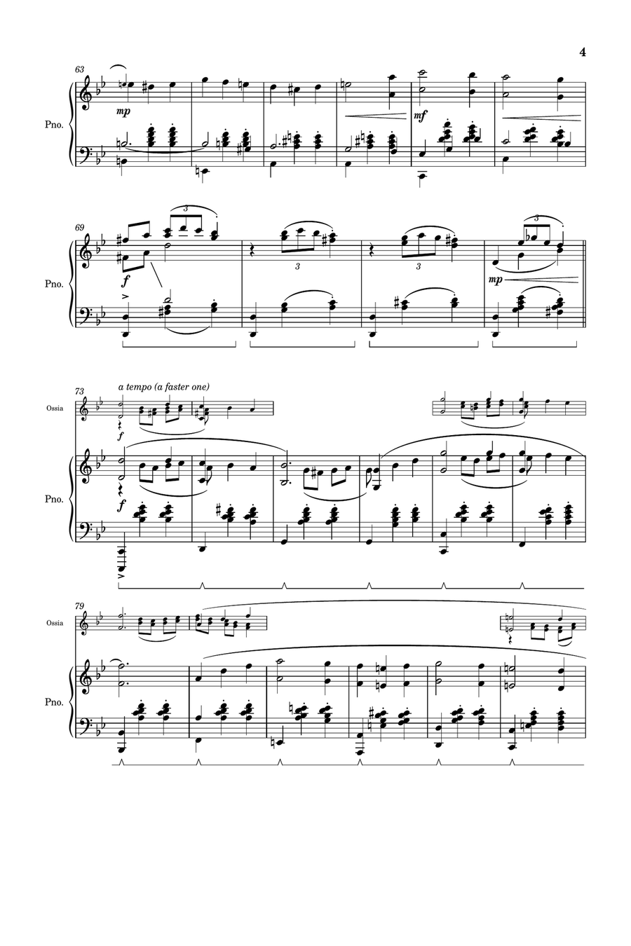 Howl's Moving Castle Piano Solo scores gallery preview page 4