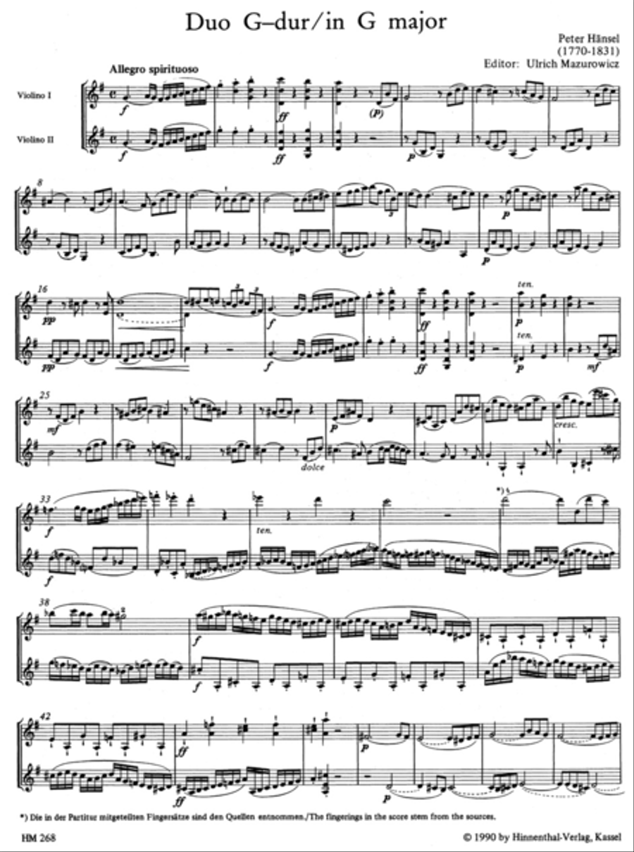 Drei Violinduette der Wiener Klassik