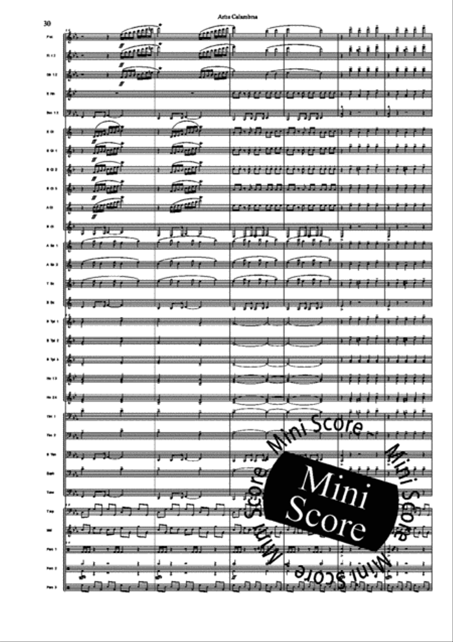 Artis Calambria Artis Calambria Concert Band scores gallery preview page 32