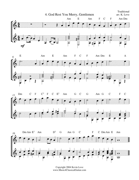 A Christmas Primer (Flute and Guitar) - Score and Parts image number null