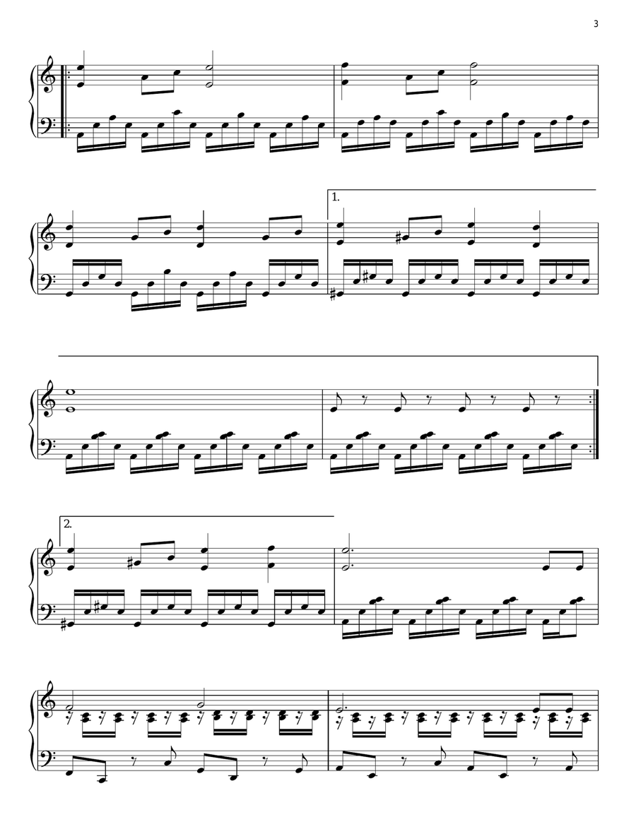 Full Moon (from The Twilight Saga: New Moon) Piano Solo scores gallery preview page 3