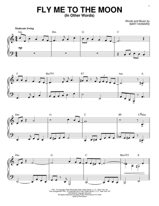Fly Me To The Moon (In Other Words) [Jazz version] (arr. Brent Edstrom)