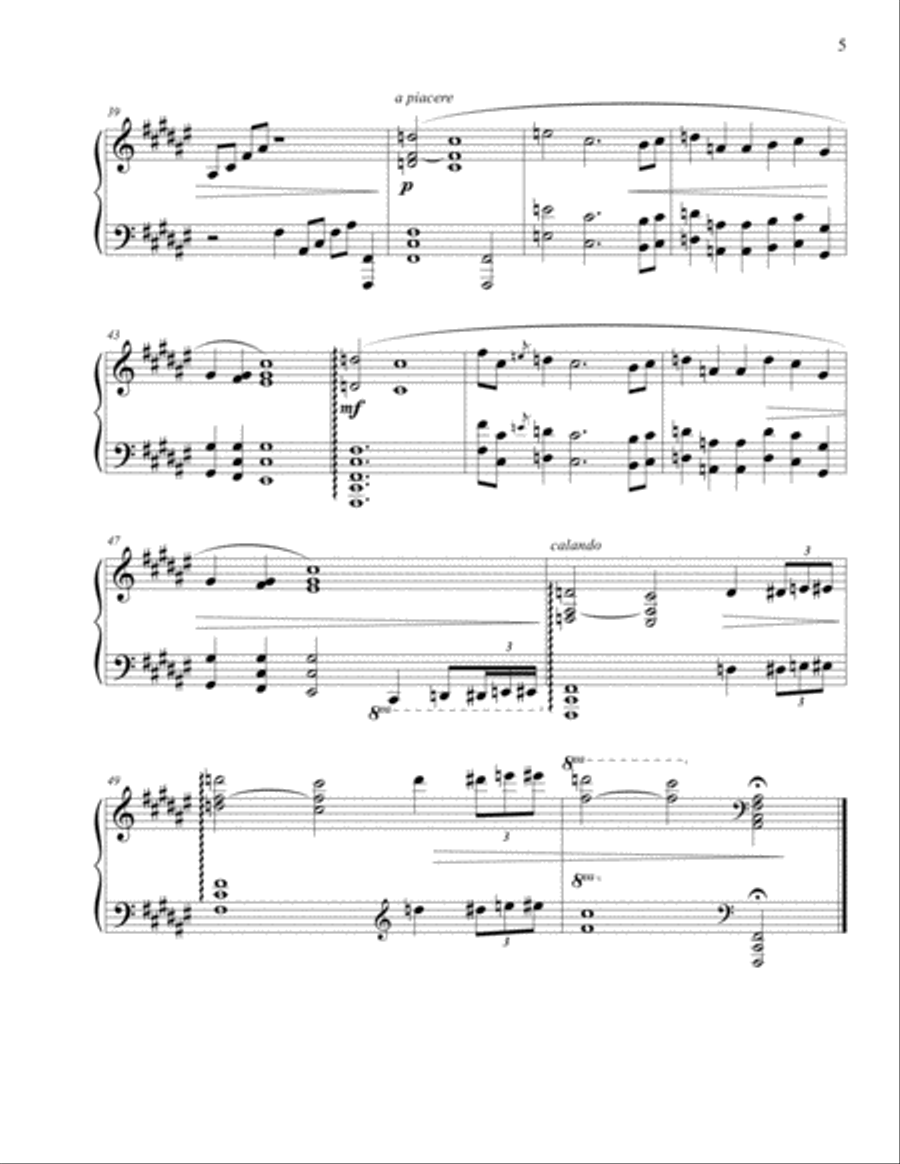Hiemal Poems: Opus 15 Piano Solo scores gallery preview page 5