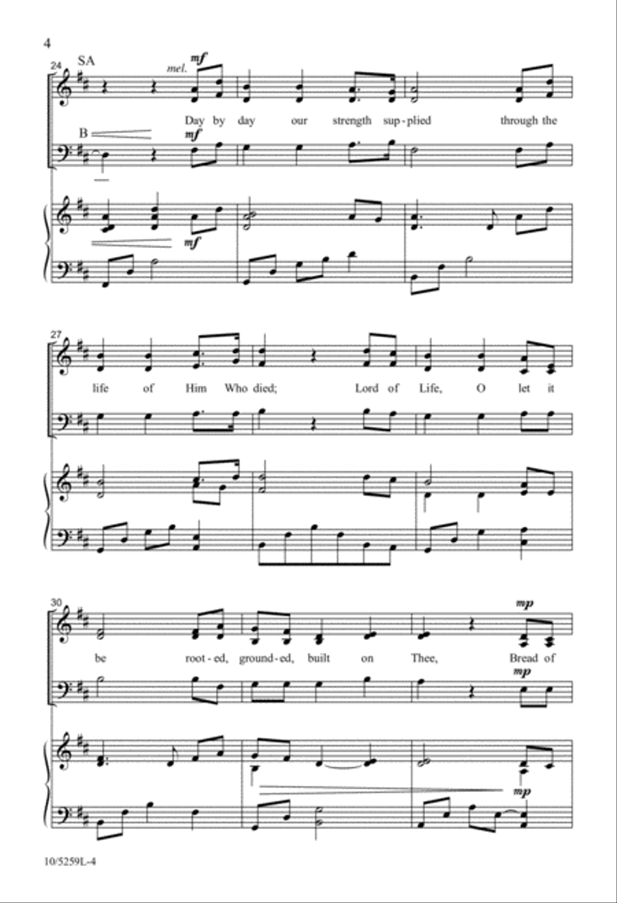 Bread of Heaven 3-Part scores gallery preview page 4