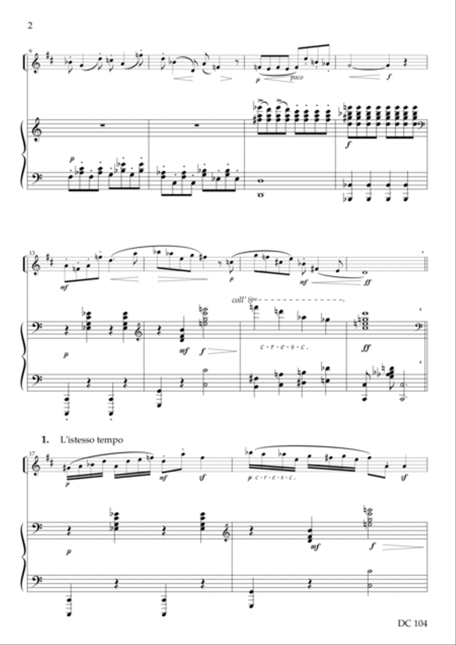 Eloquent Variations - for trumpet (or cornet) and piano Trumpet Duet scores gallery preview page 2