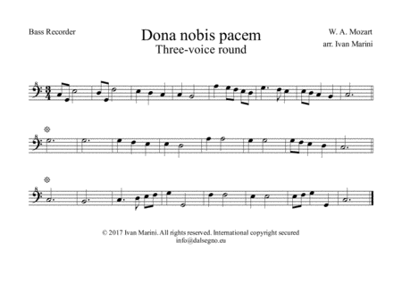 DONA NOBIS PACEM (Mozart) - Every combination of Winds image number null