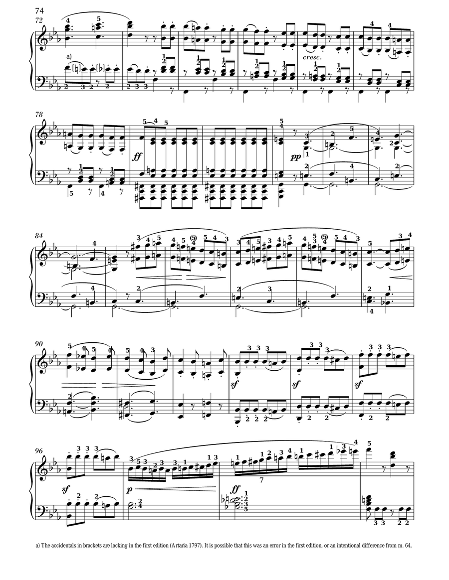 Piano Sonata No. 4 In E-flat Major, Op. 7 Piano Solo scores gallery preview page 3