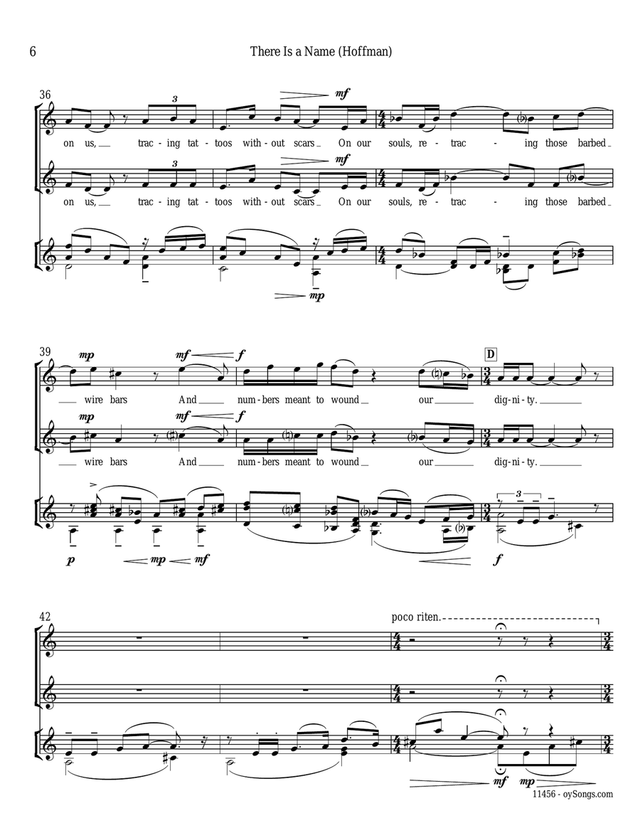 There Is A Name There Is A Name 2-Part scores gallery preview page 4