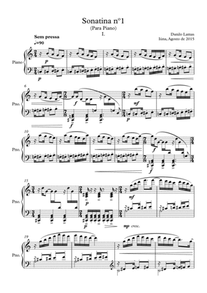 SONATINA nº1 For Piano Solo-Danilo Lamas