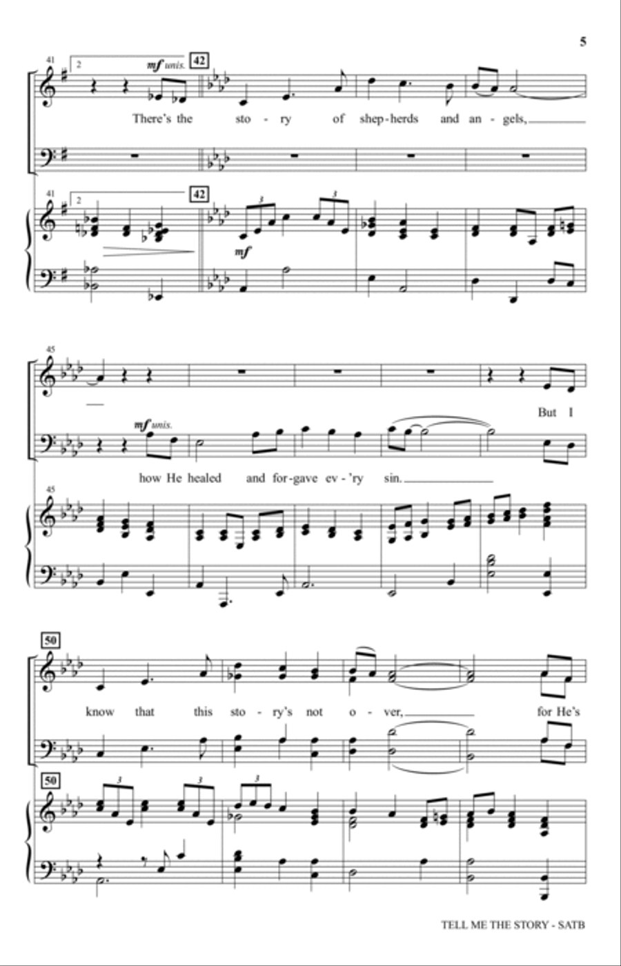 Tell Me The Story 4-Part scores gallery preview page 4
