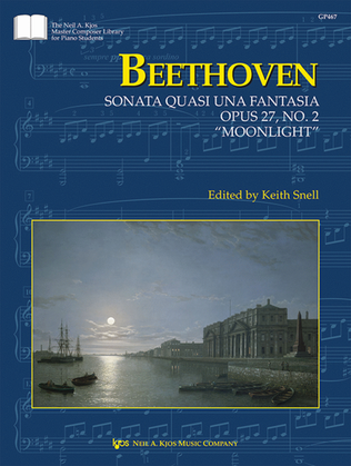 Book cover for Beethoven: Sonata Quasi Un Fantasia, Moonlight Op.27 No 2