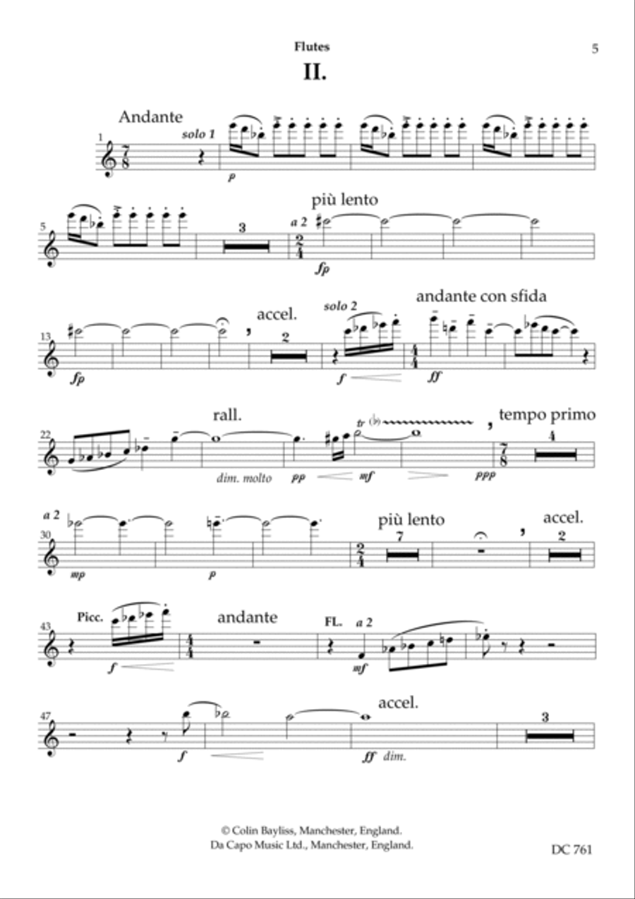 Symphony No.5 [woodwind parts] Woodwind Quintet scores gallery preview page 5
