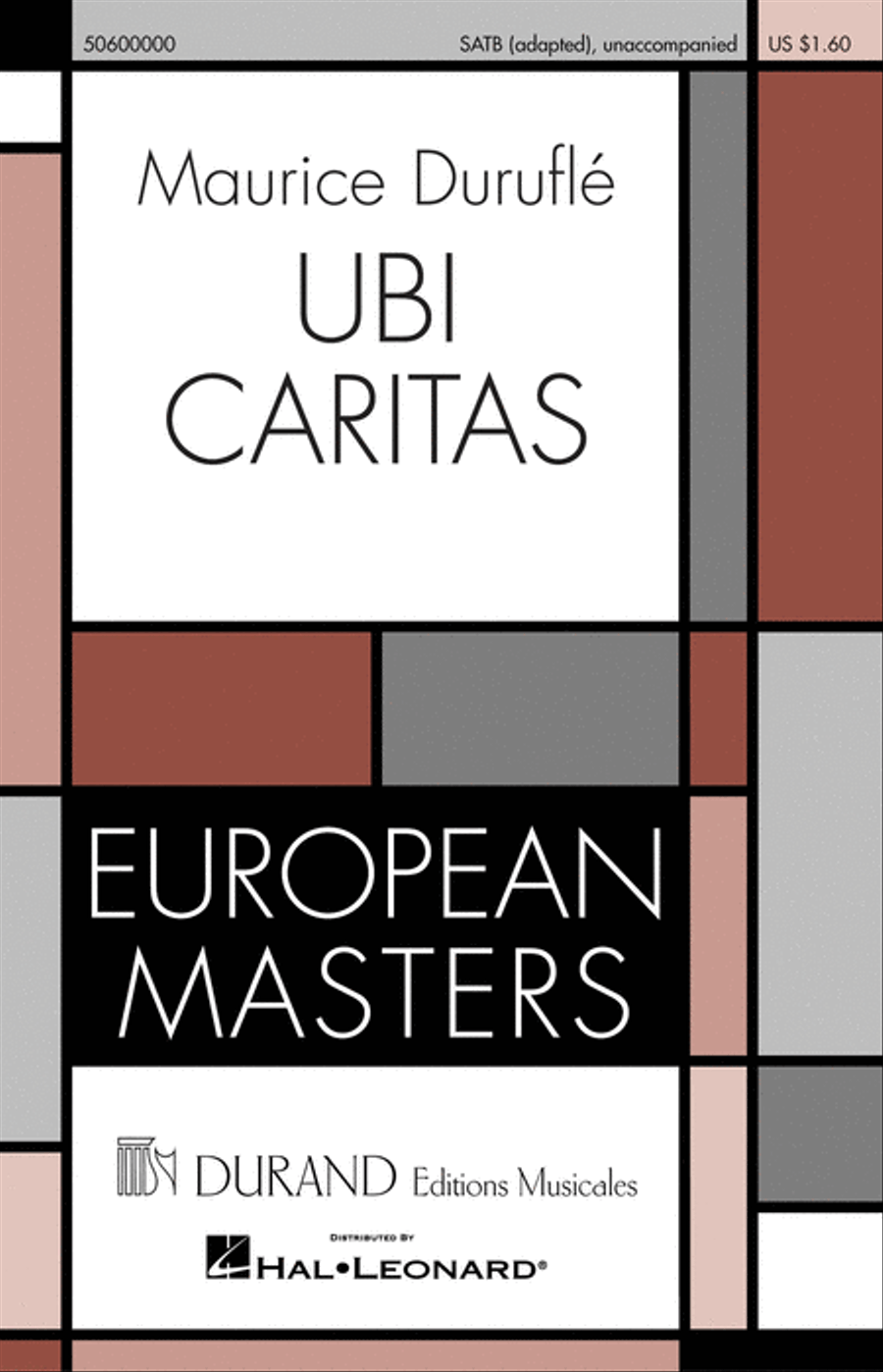 Ubi Caritas 4-Part scores gallery preview page 1