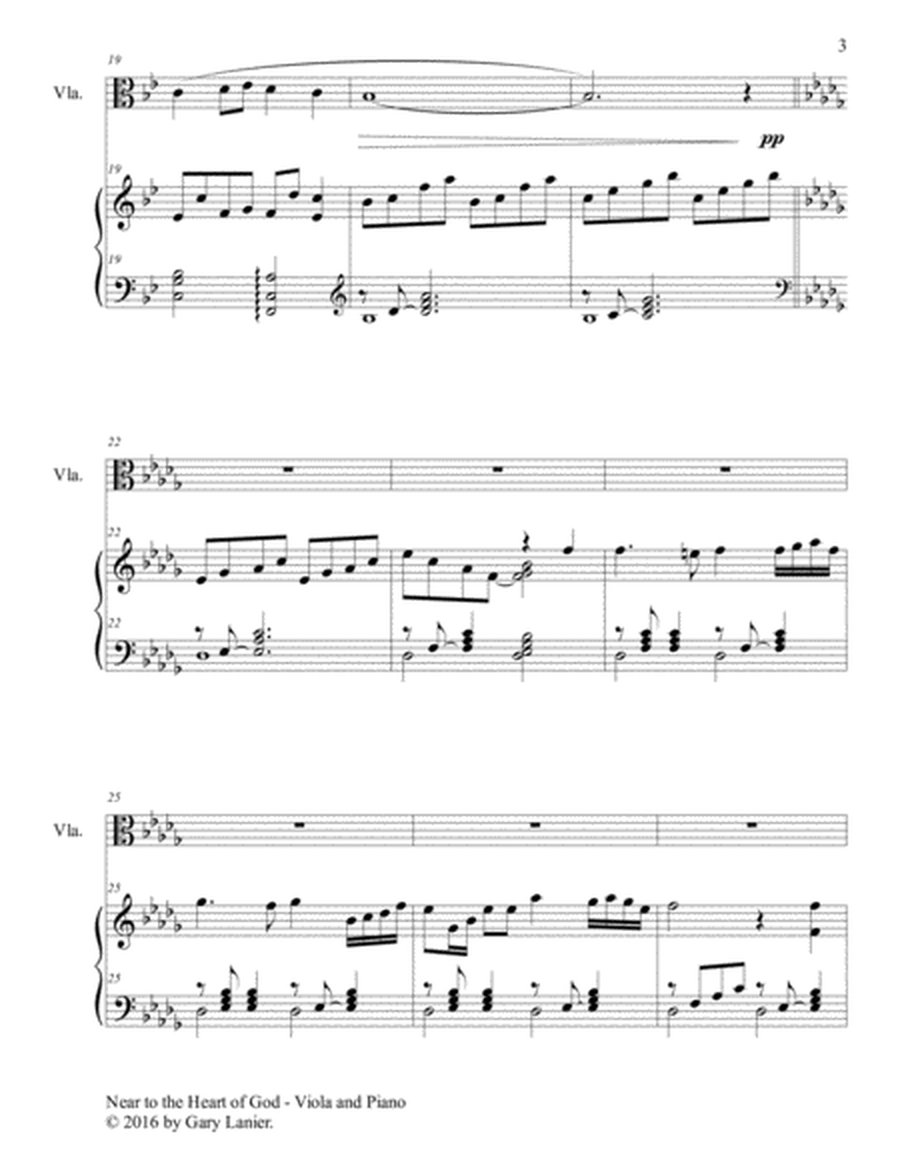 NEAR TO THE HEART OF GOD (Duet – Viola & Piano with Score/Part) image number null
