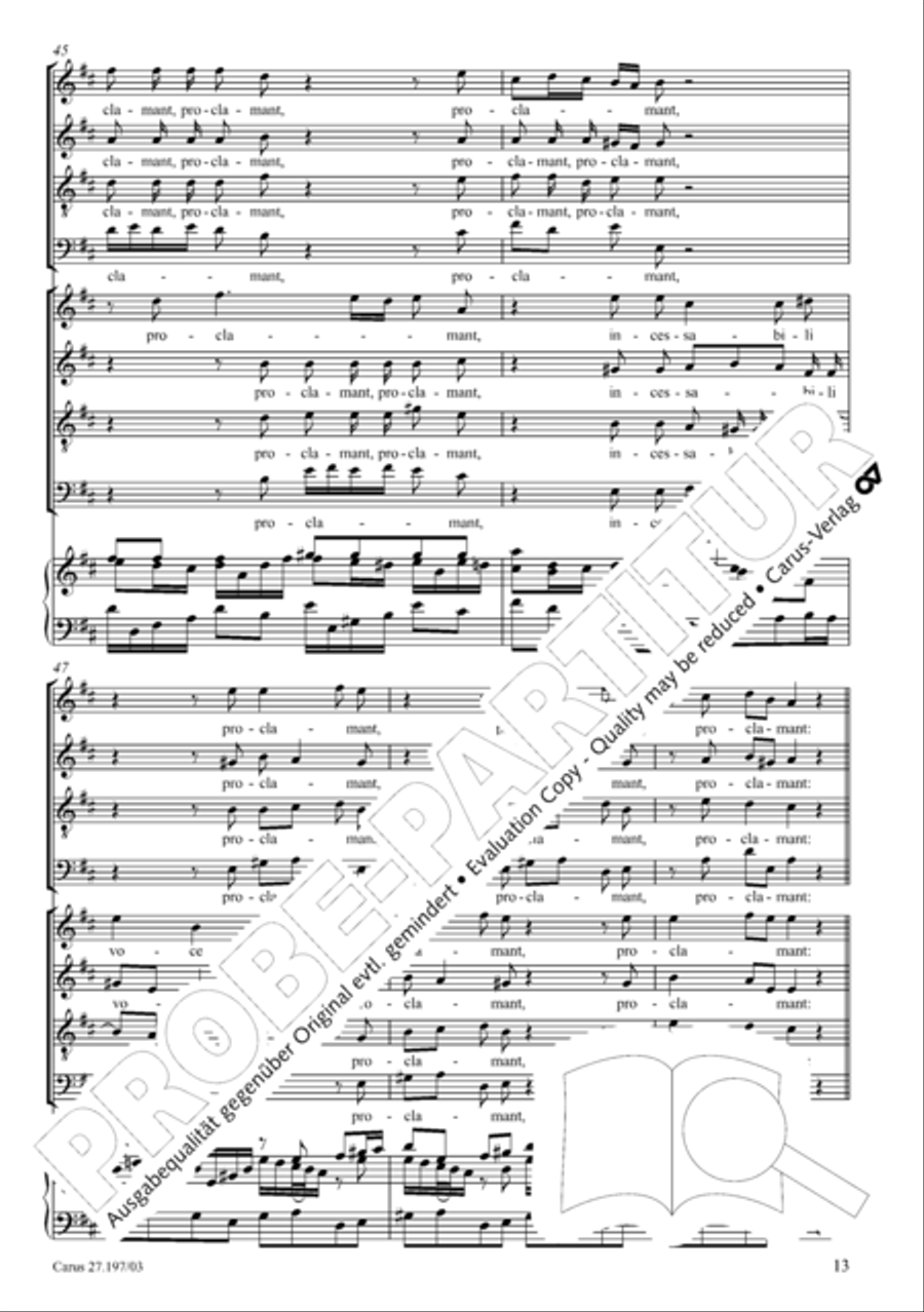 Te Deum in D a due cori SSATB scores gallery preview page 13