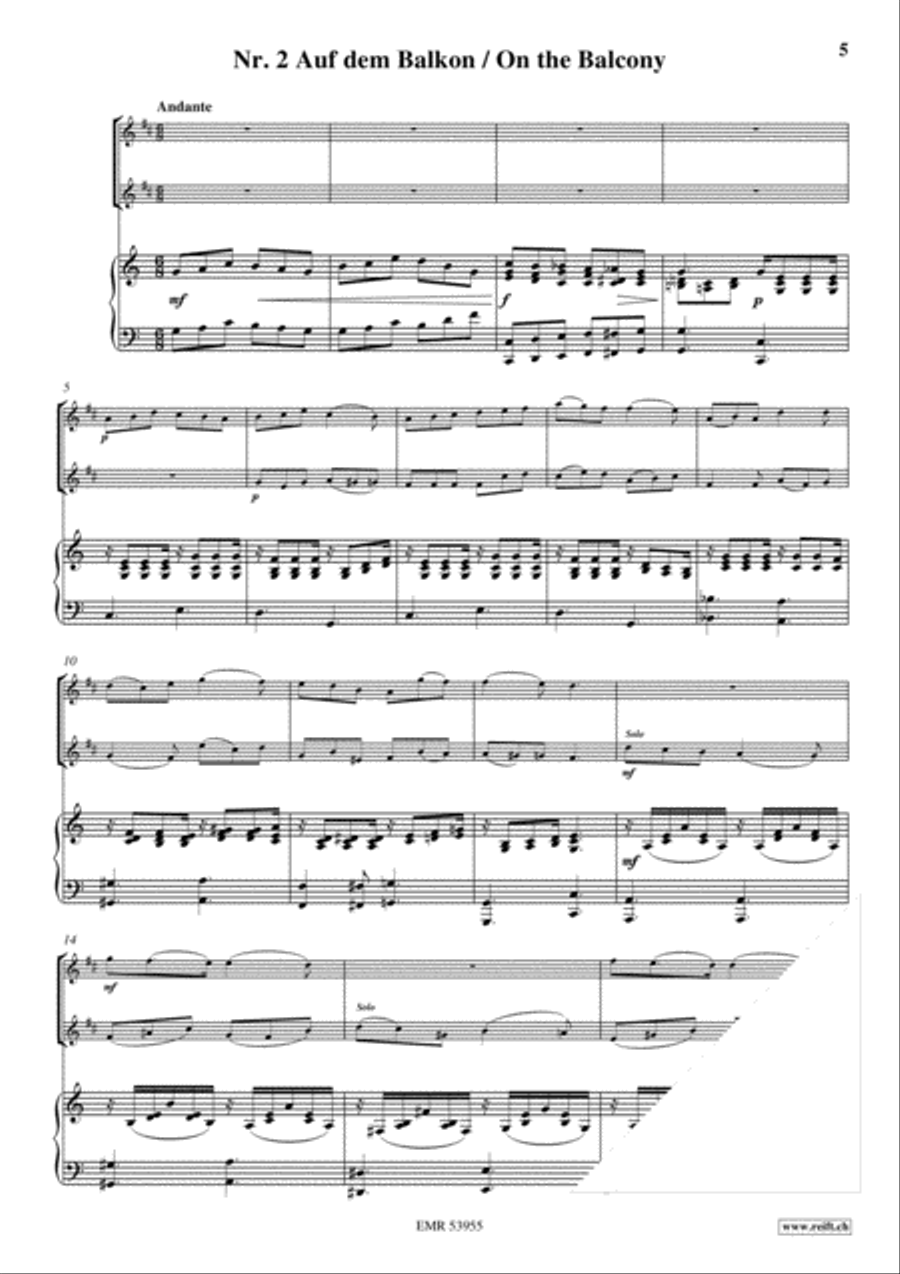 Erinnerung an Kijanitza Euphonium Duet scores gallery preview page 4
