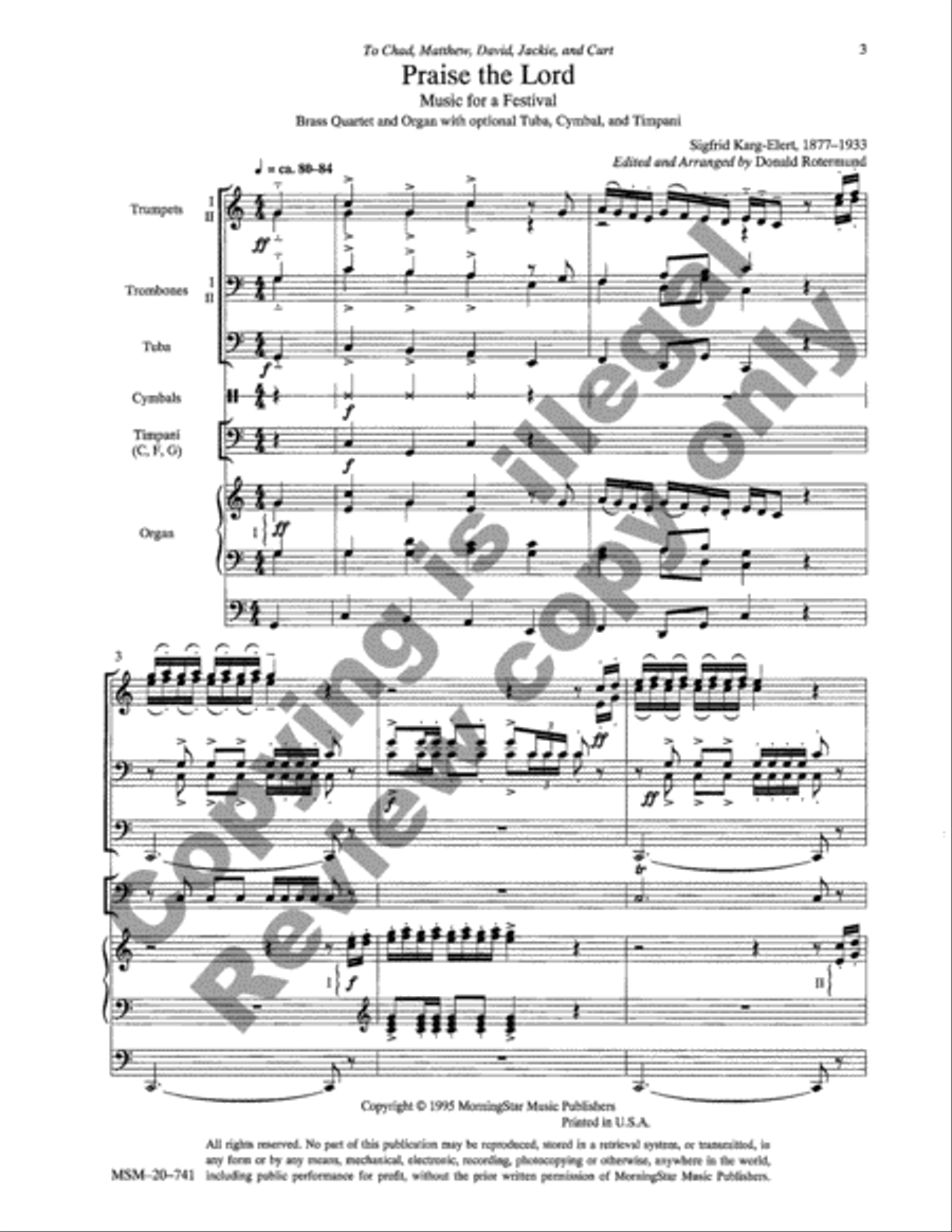 Praise the Lord: Music for a Festival Tuba scores gallery preview page 11