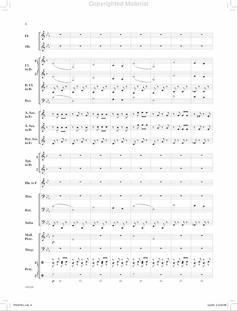 Pivot Man Pivot Man Concert Band scores gallery preview page 9