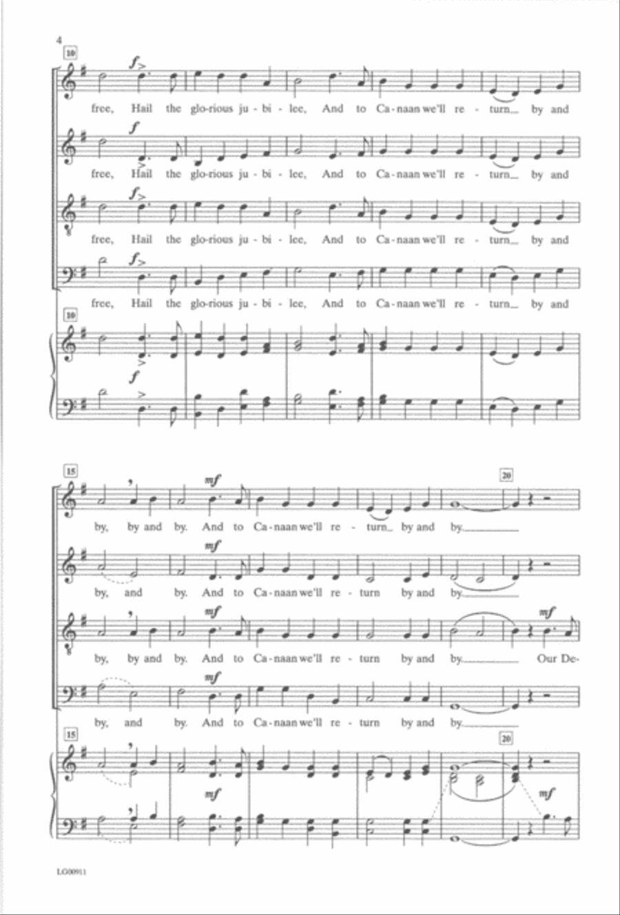 Saints Bound for Heaven 4-Part scores gallery preview page 3