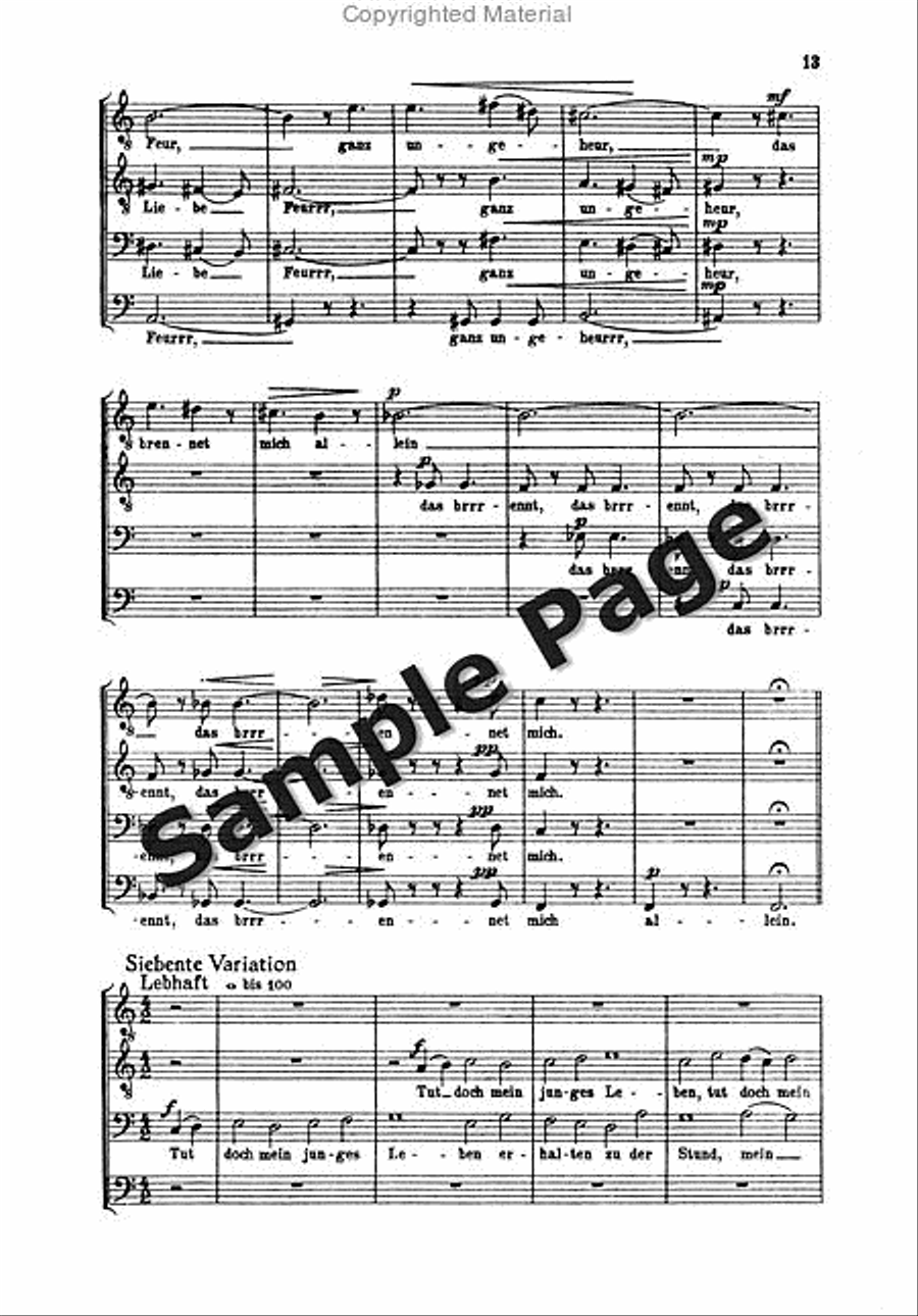 Hindemith Variationen Tanzlied TTBB scores gallery preview page 14