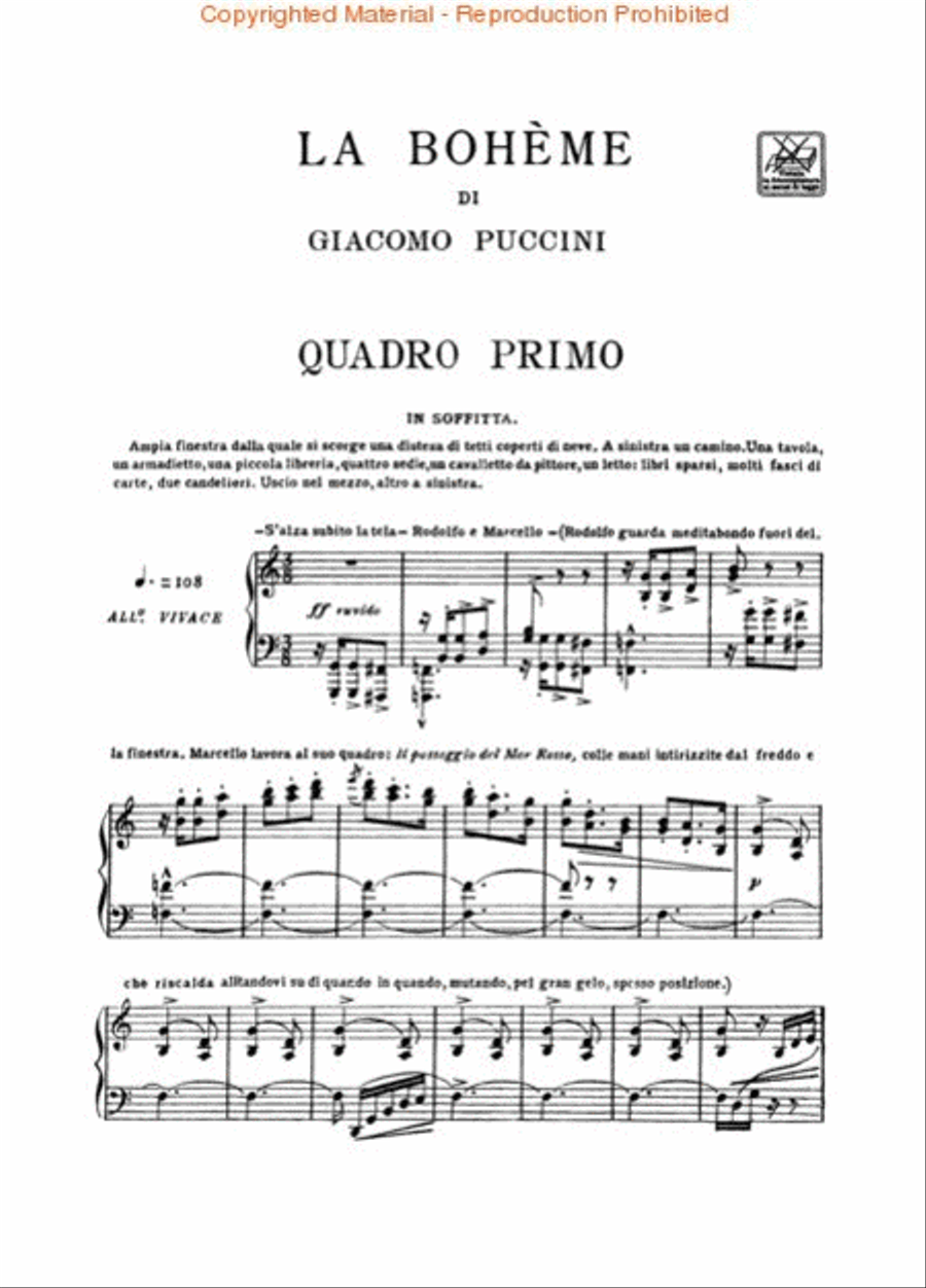 La Bohème La Bohème Voice scores gallery preview page 2