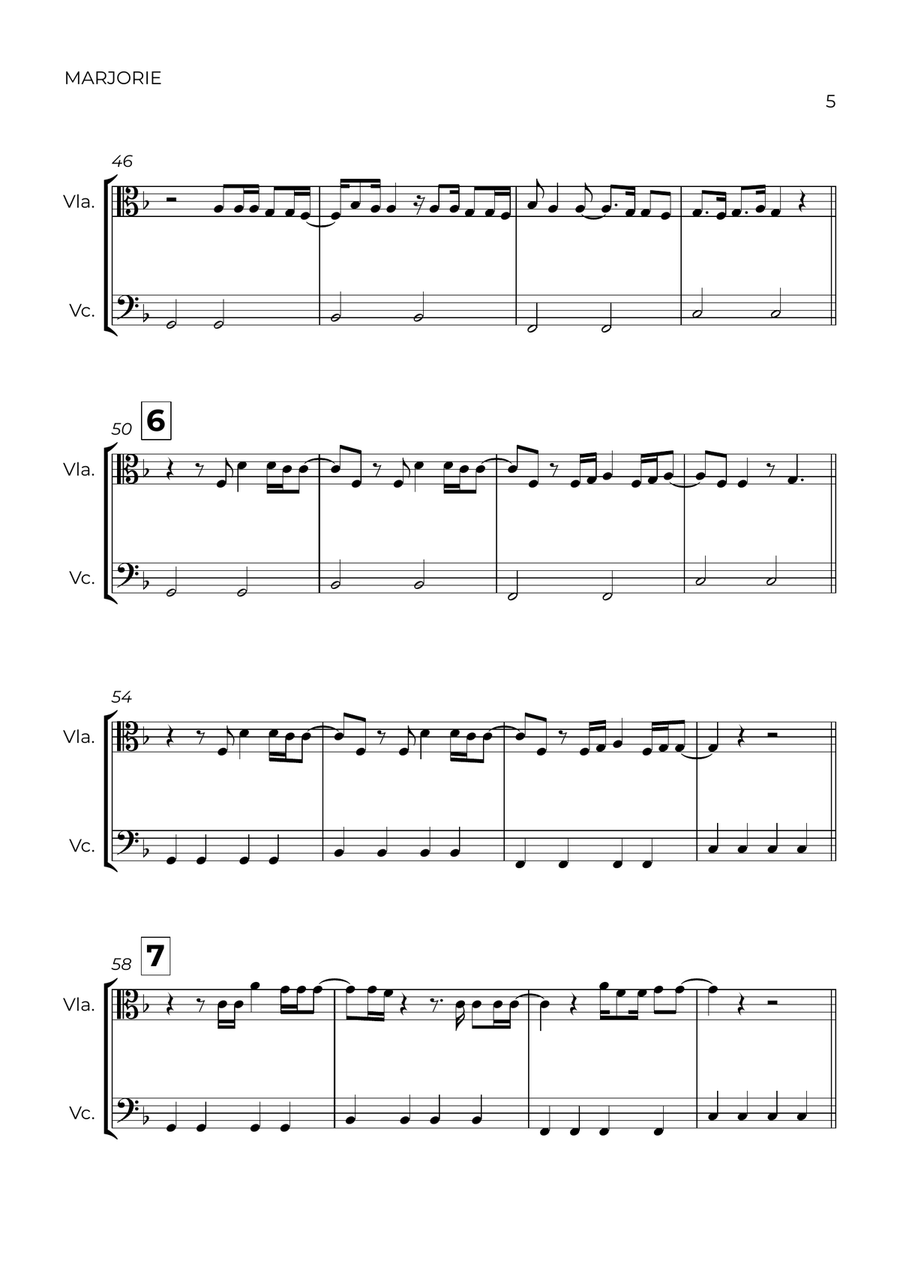 Marjorie String Duet scores gallery preview page 5