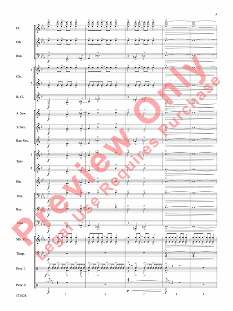 Rhythmicity Rhythmicity Concert Band scores gallery preview page 4