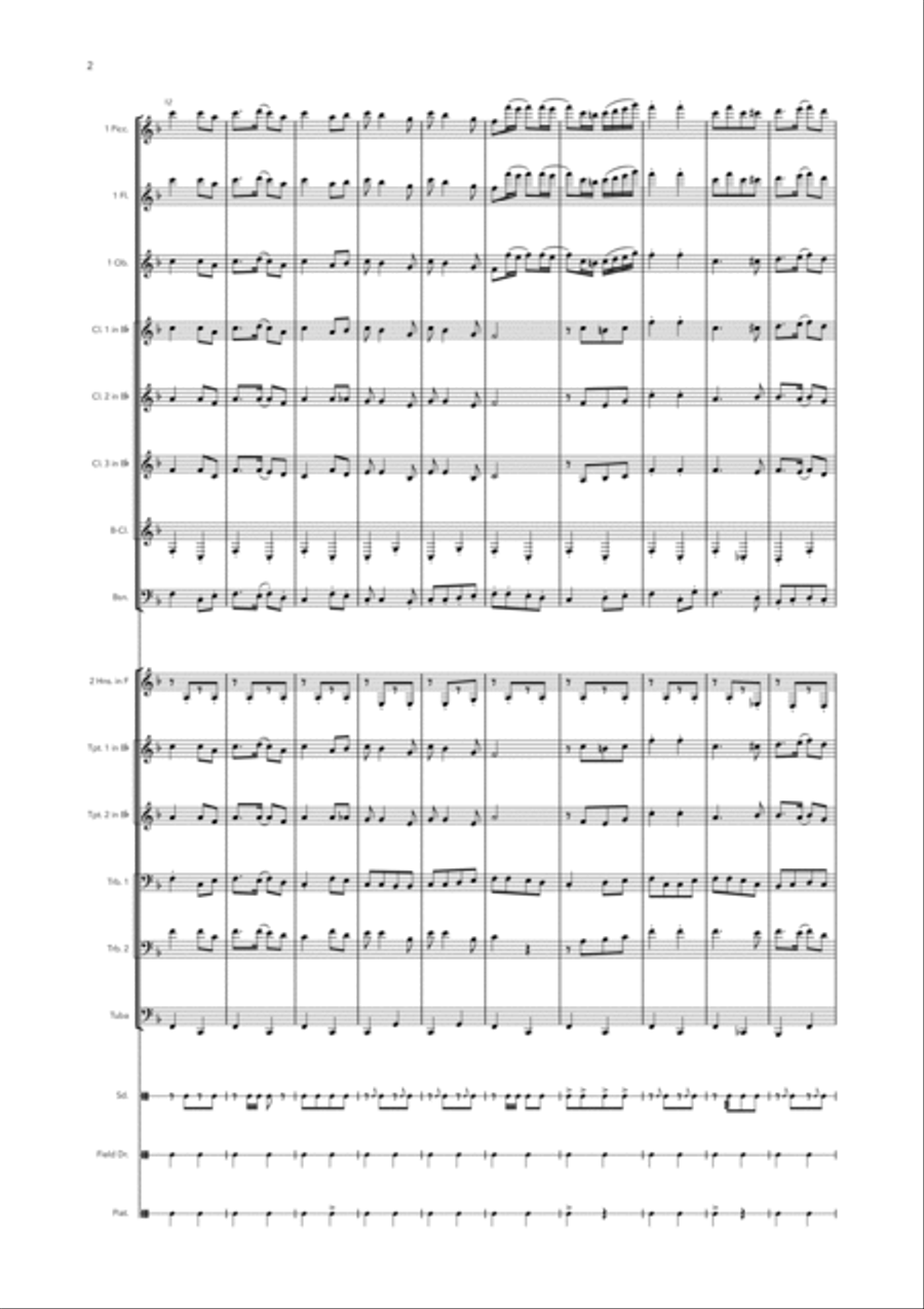 United States Armed Forces Medley Concert Band scores gallery preview page 2