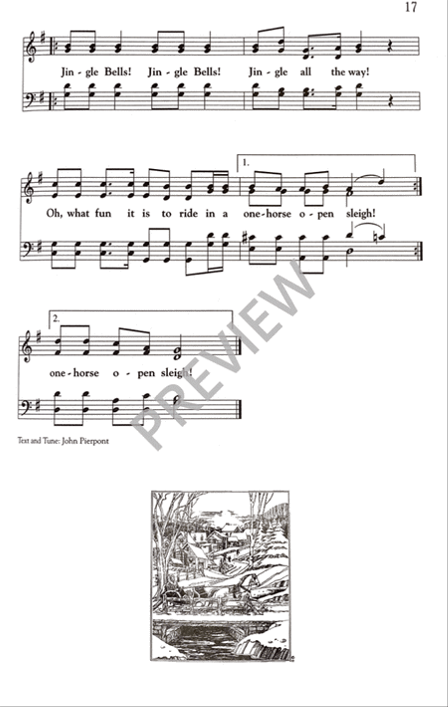A Cappella Carols for Sidewalk Carolers 4-Part scores gallery preview page 18