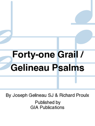 Book cover for Forty-One Grail / Gelineau Psalms