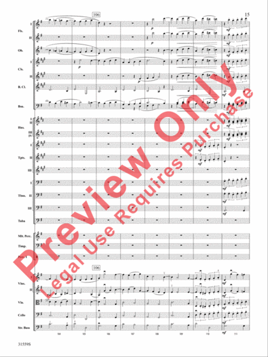 Variations on a Theme by Haydn (score only) Full Orchestra scores gallery preview page 16