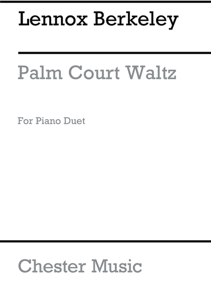 Palm Court Waltz Op.81 No.2a