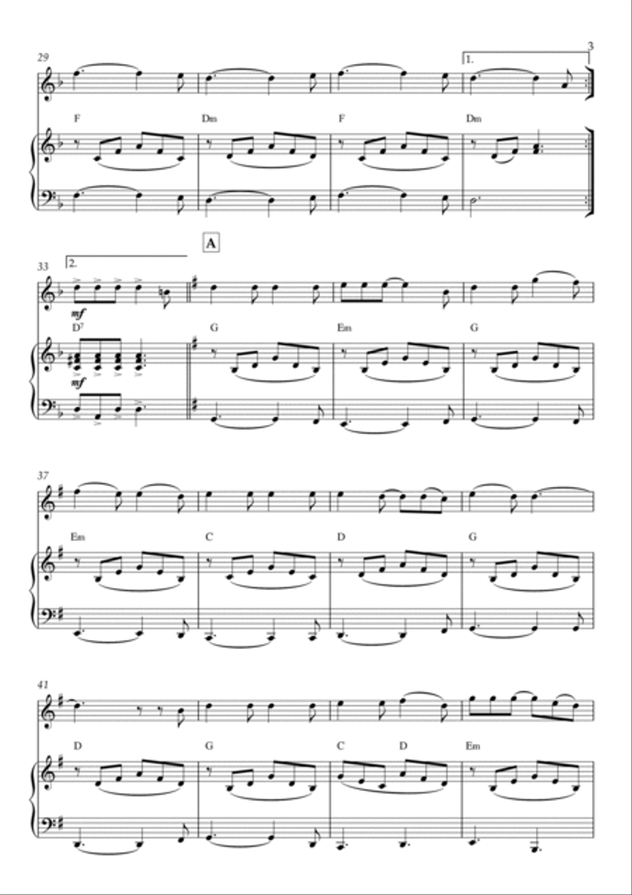 Hallelujah Alto Recorder scores gallery preview page 3