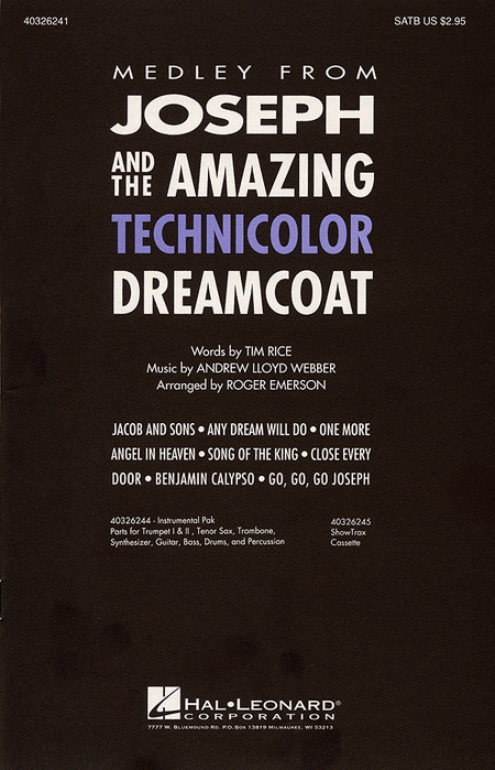 Andrew Lloyd Webber: Joseph and the Amazing Technicolor Dreamcoat (Medley) - SATB