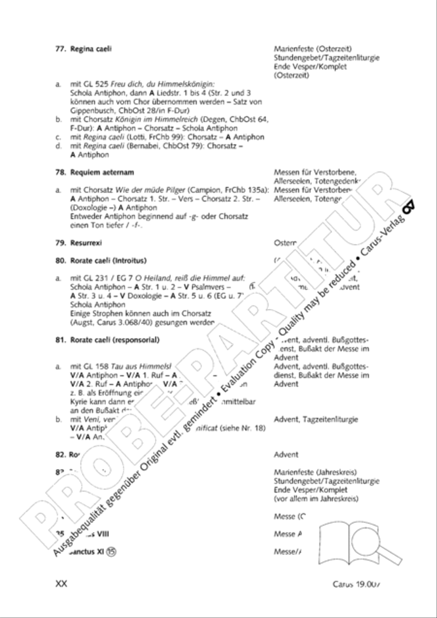 In hymnis et canticis. Gregorian chant collection Choir scores gallery preview page 21
