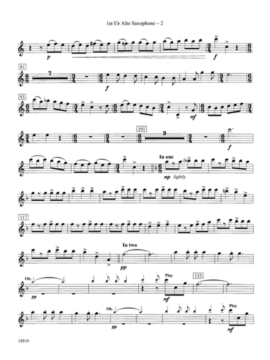 Canarios Fantasia: E-flat Alto Saxophone