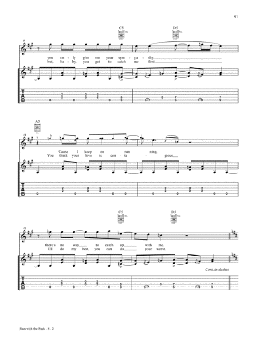 Run With the Pack Run With the Pack Guitar Tablature scores gallery preview page 2