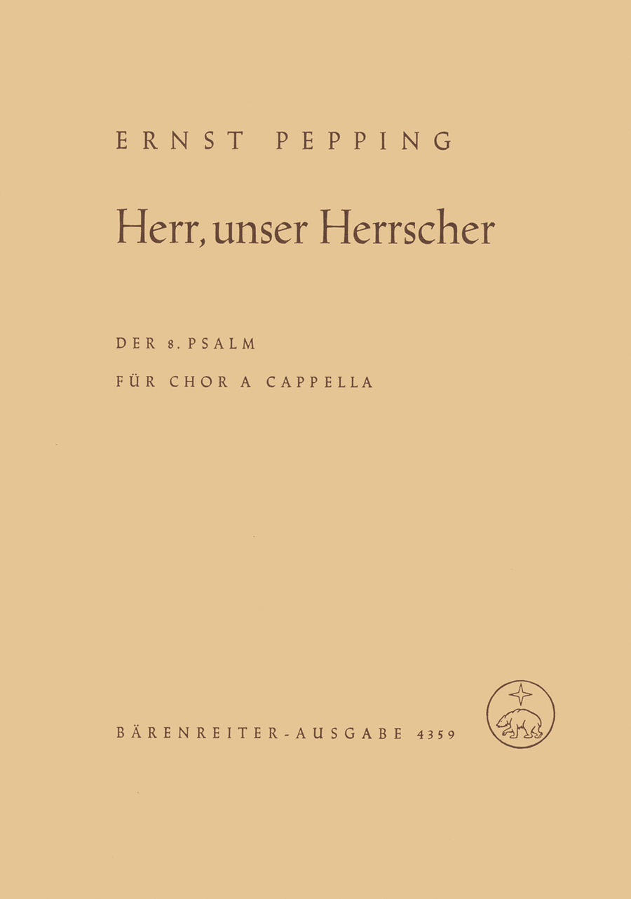 Herr, unser Herrscher Herr, unser Herrscher 4-Part scores gallery preview page 1