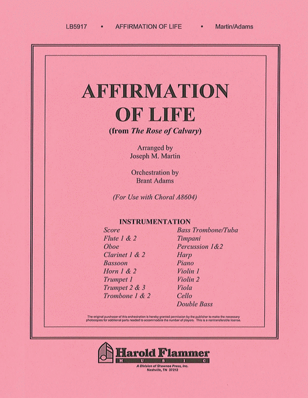 Affirmation of Life (from The Rose of Calvary)