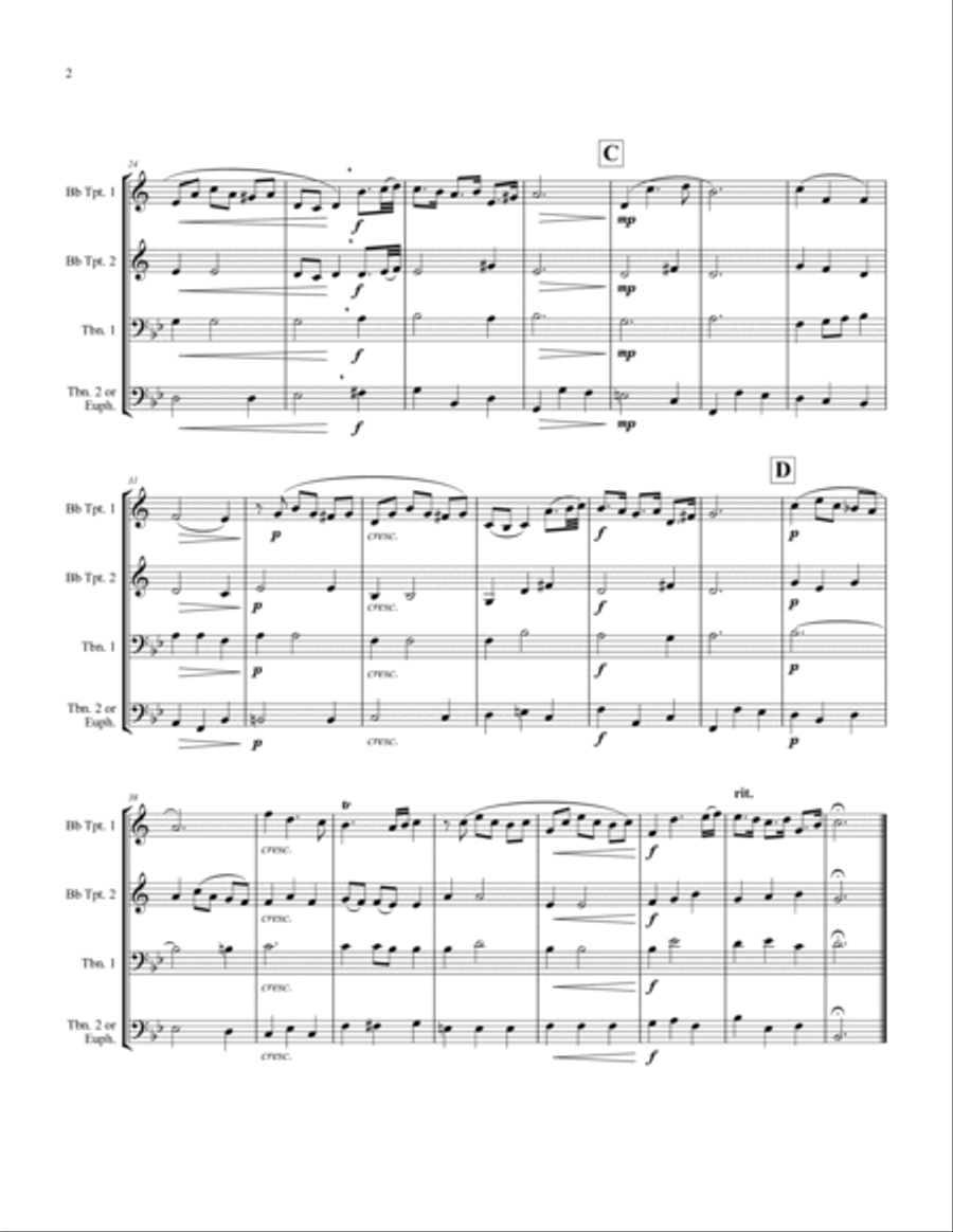 Bist du bei mir Bist du bei mir Brass Quartet scores gallery preview page 3