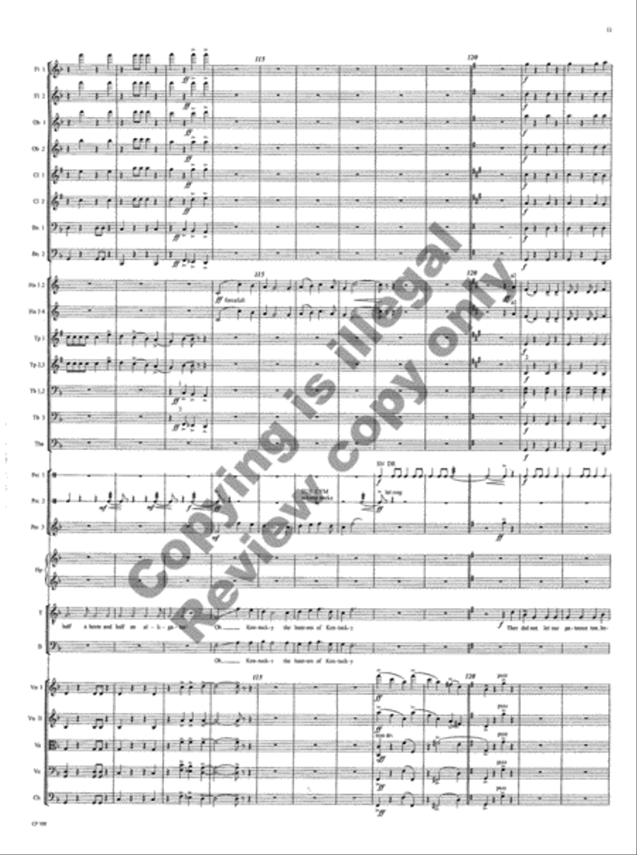 American Folk Song Suite (Orchestra Score) Choir scores gallery preview page 67