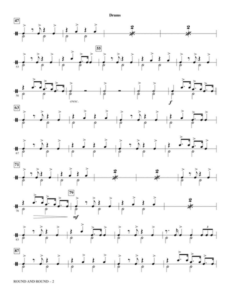 Round and Round (from The Voice) (arr. Ed Lojeski) - Drums