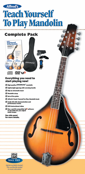 Alfred's Teach Yourself to Play Mandolin Complete Starter Pack image number null