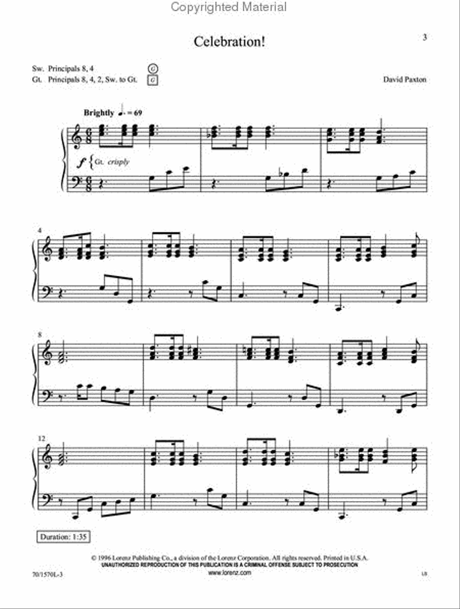Organ Music for the Church Pianist Piano scores gallery preview page 2