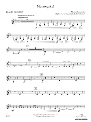 Mussorgsky!: (wp) E-flat Alto Clarinet