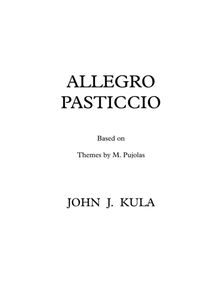 Allegro Pasticcio image number null