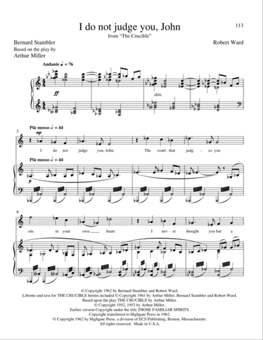 I do not judge you, John from The Crucible Mezzo-Soprano Voice scores gallery preview page 2
